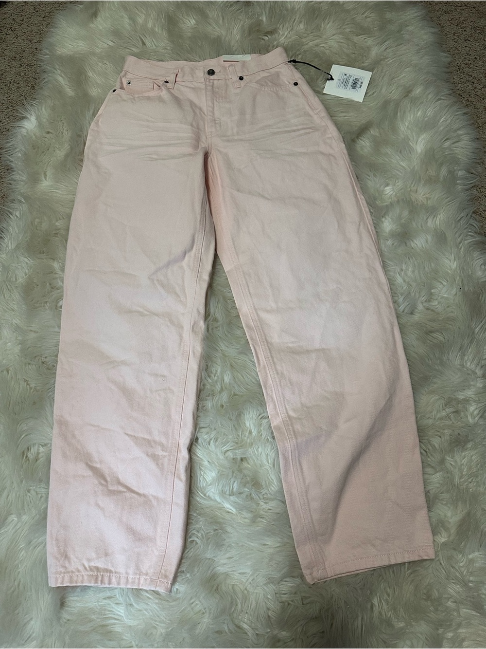 NWT KBB light pink barrell jeans